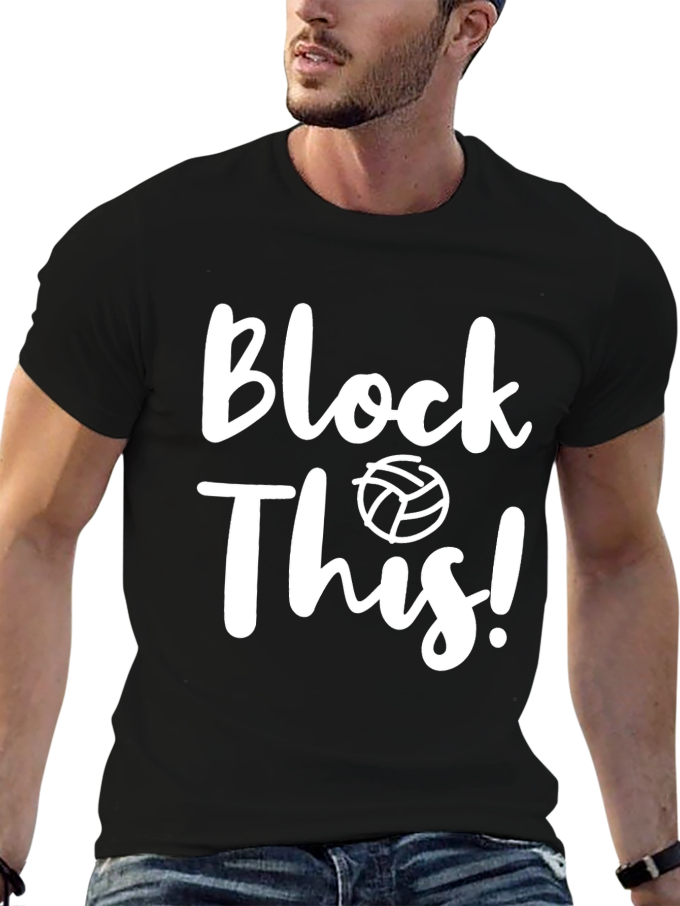 Block This! Volleyball Graphic T-Shirt