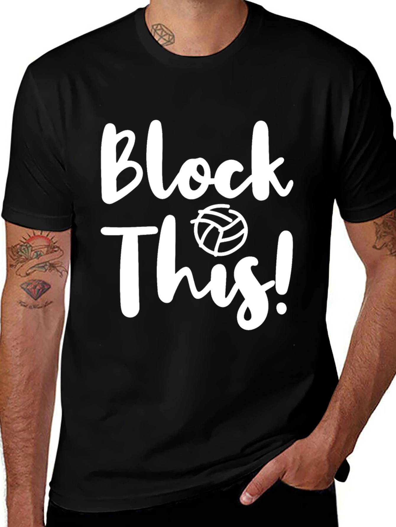 Block This! Volleyball Graphic T-Shirt