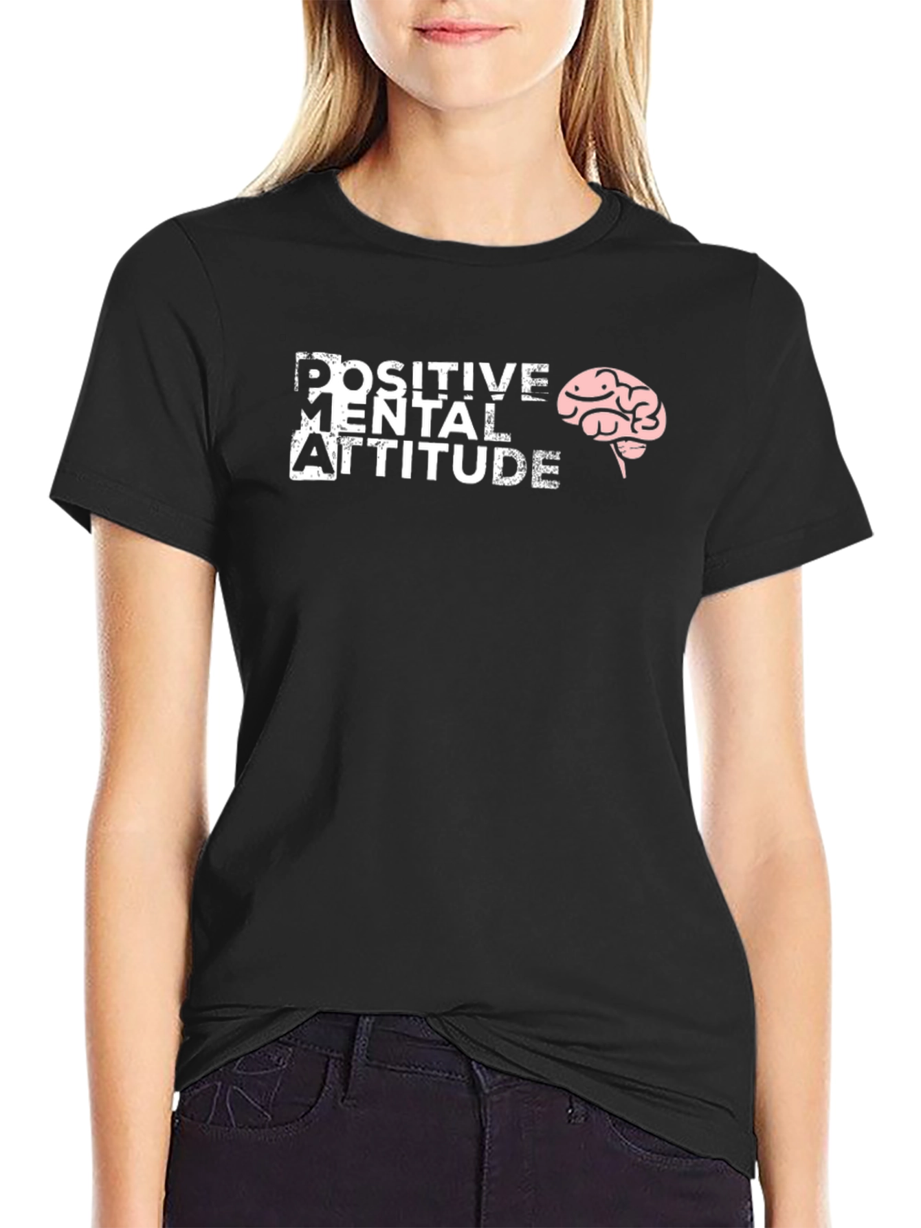 Positive Mental Attitude Brain Graphic Tee