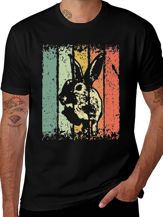 Vintage Style Rabbit Graphic T-Shirt