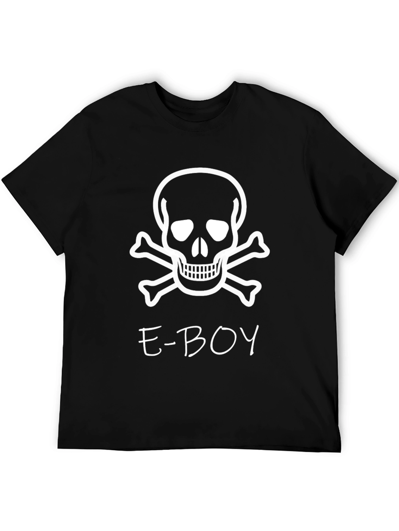 E-Boy Skull Graphic T-Shirt - Trendy Streetwear