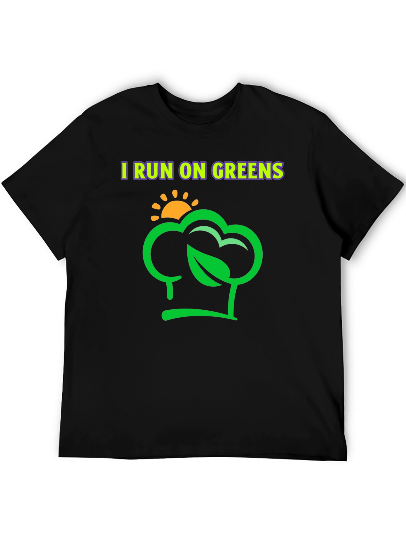 I Run on Greens T-Shirt - Vegan Lifestyle Tee