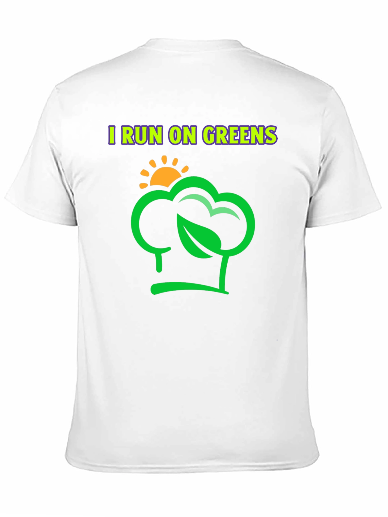 I Run on Greens T-Shirt - Vegan Lifestyle Tee