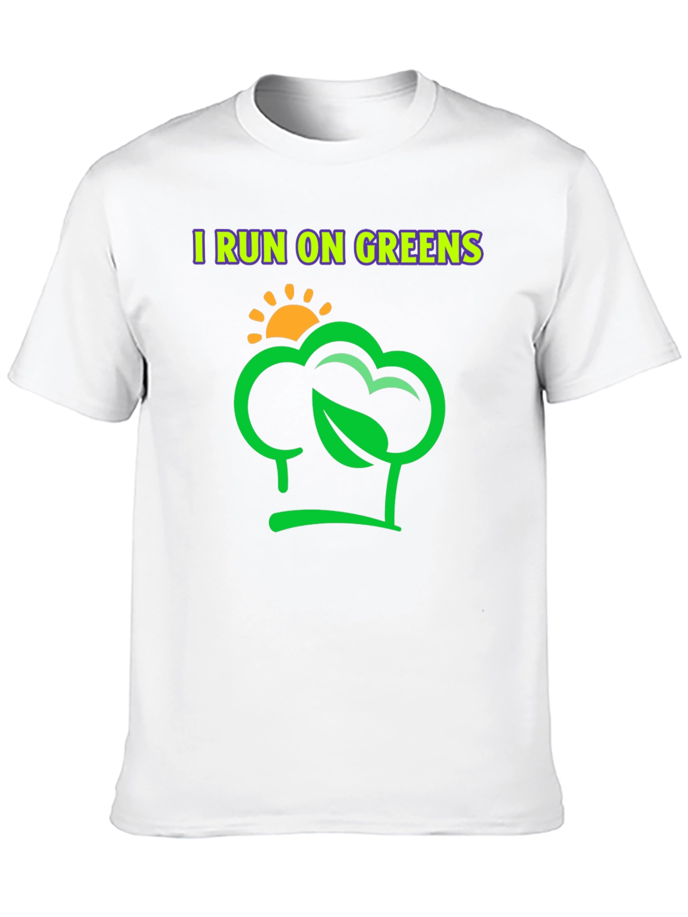 I Run on Greens T-Shirt - Vegan Lifestyle Tee