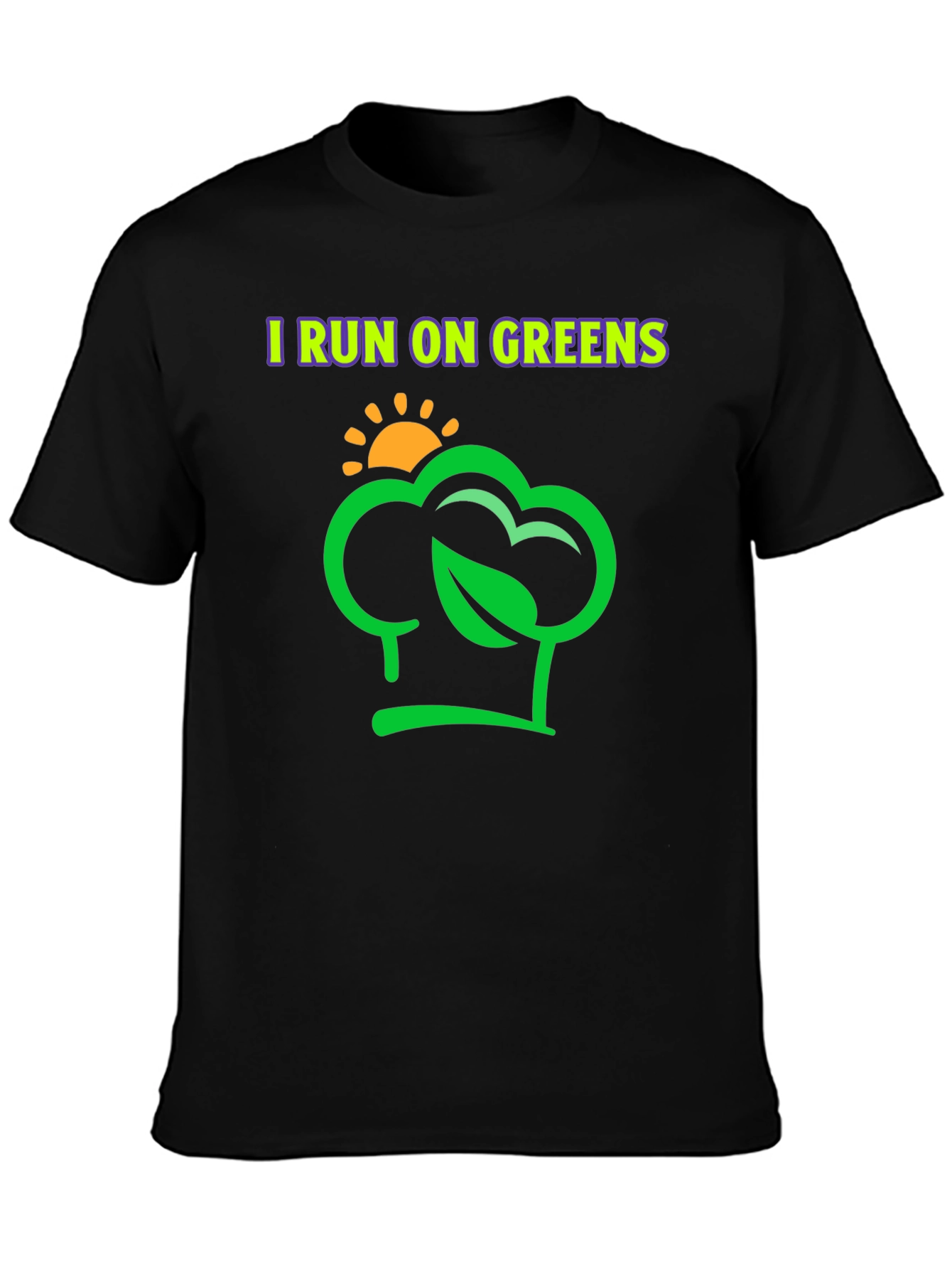 I Run on Greens T-Shirt - Vegan Lifestyle Tee
