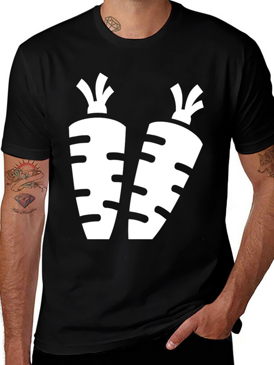 Carrot Graphic Black T-Shirt