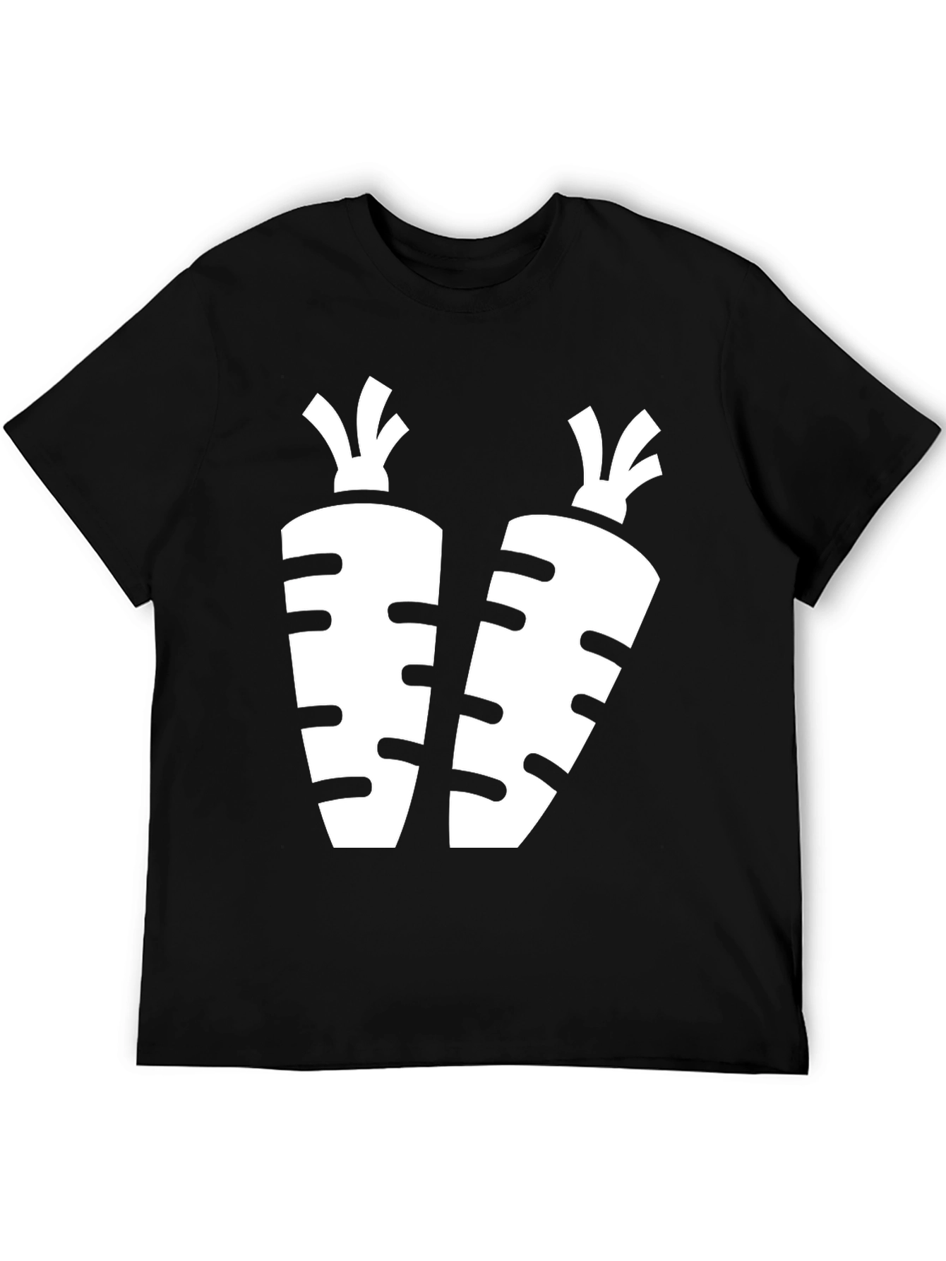 Carrot Graphic Black T-Shirt