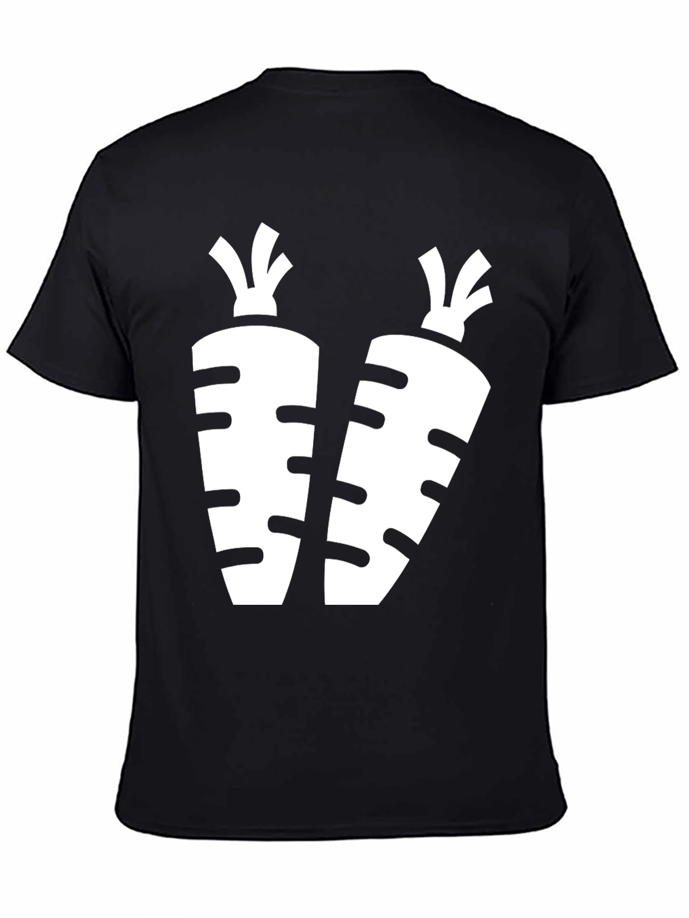 Carrot Graphic Black T-Shirt