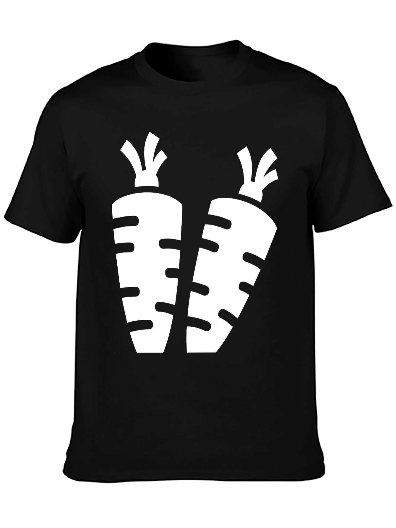 Carrot Graphic Black T-Shirt