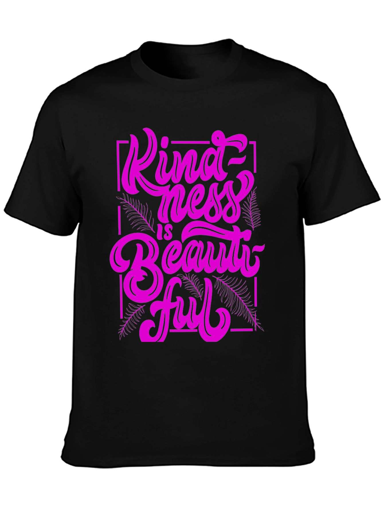 Kindness is Beautiful Graphic Tee - Black