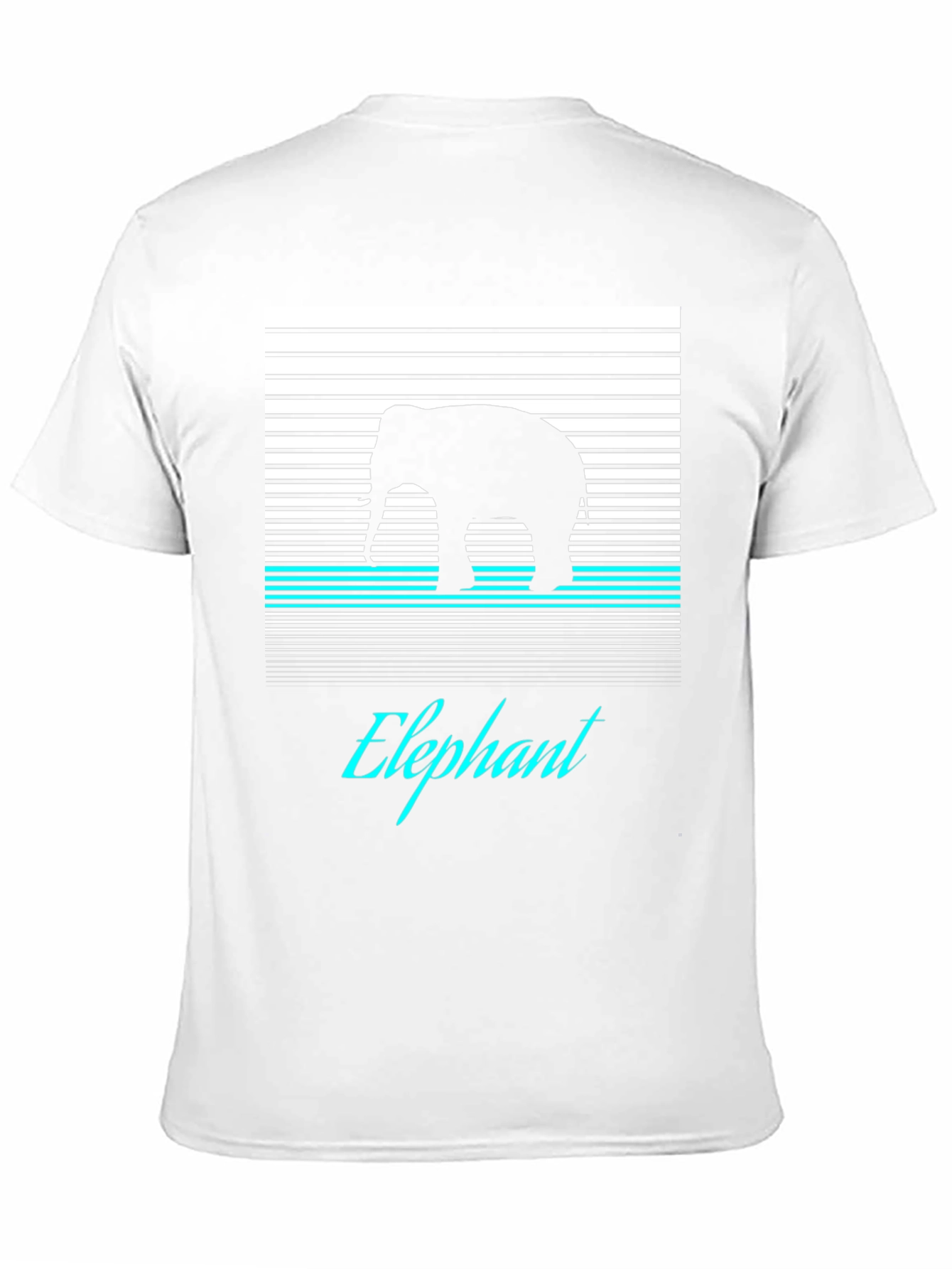Elephant Silhouette Graphic Tee - Modern Style