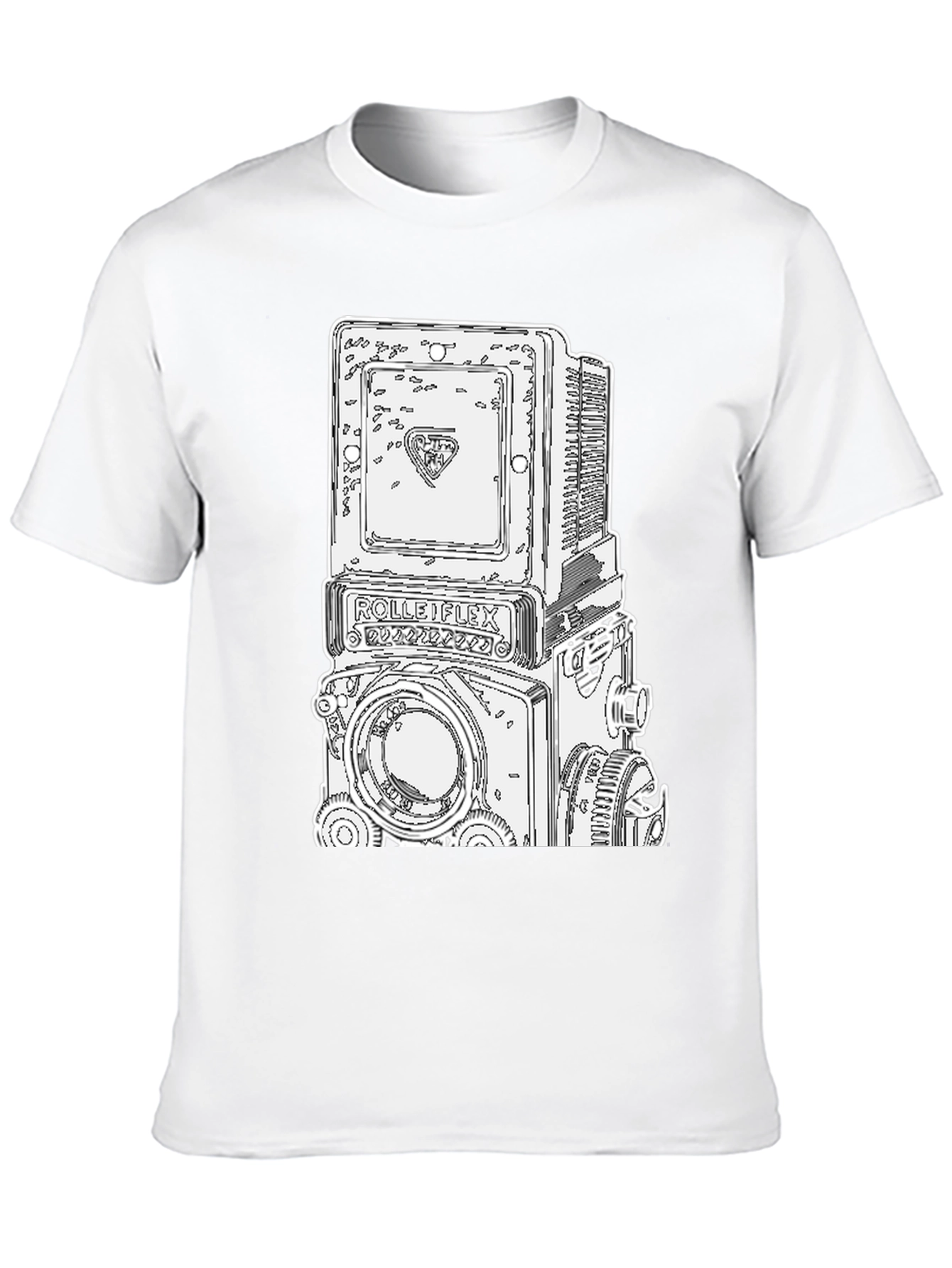 Retro Camera Graphic Tee - Black
