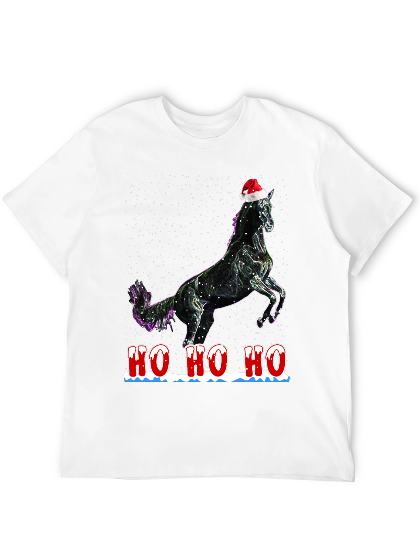 Festive Horse T-Shirt - Holiday Cheer