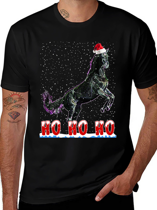 Festive Horse T-Shirt - Holiday Cheer
