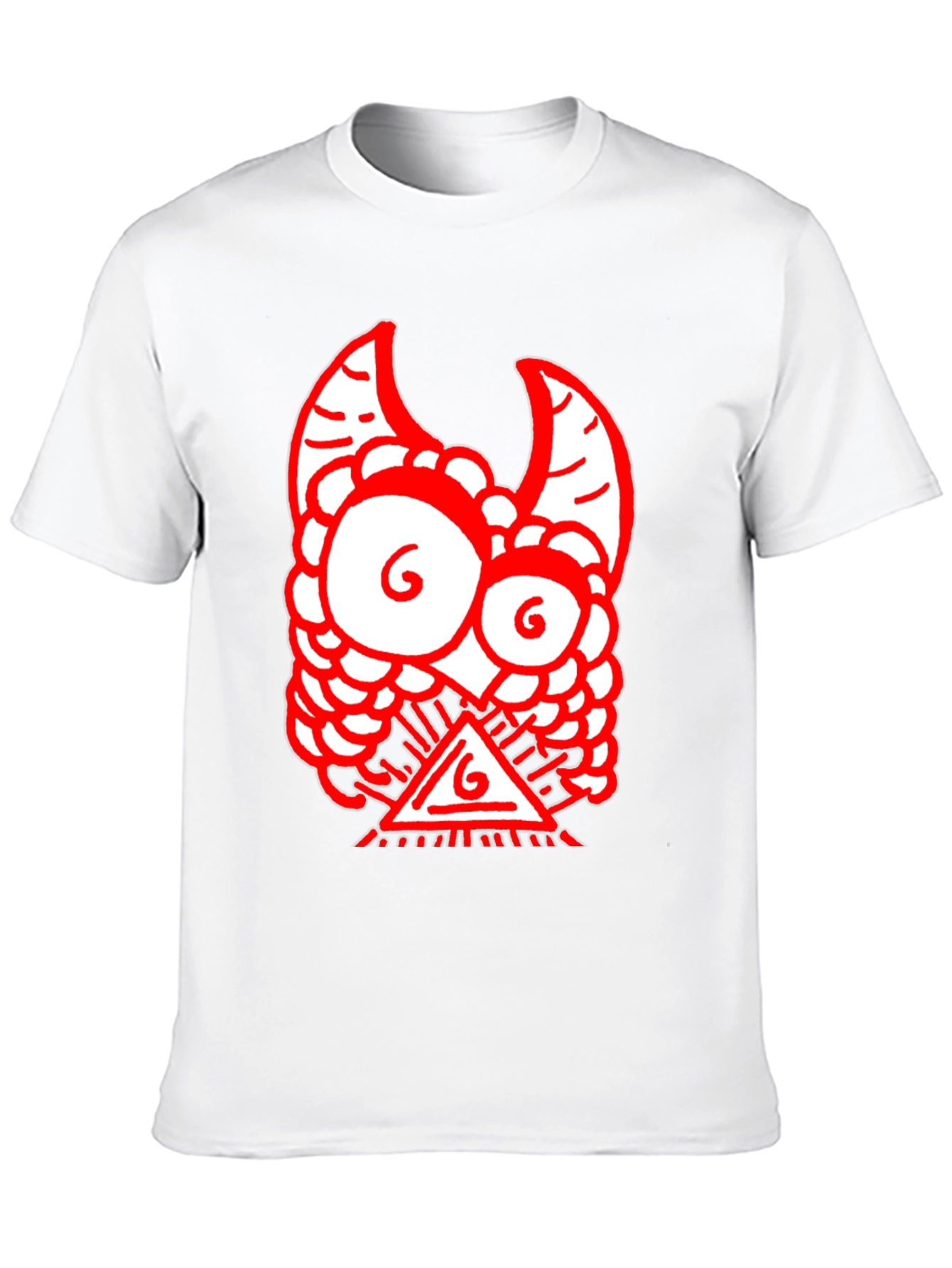 Red Monster Graphic Black T-Shirt