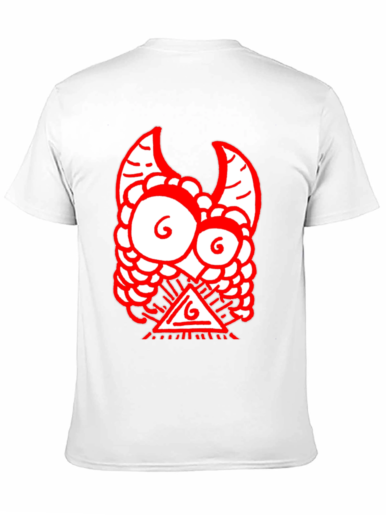 Red Monster Graphic Black T-Shirt