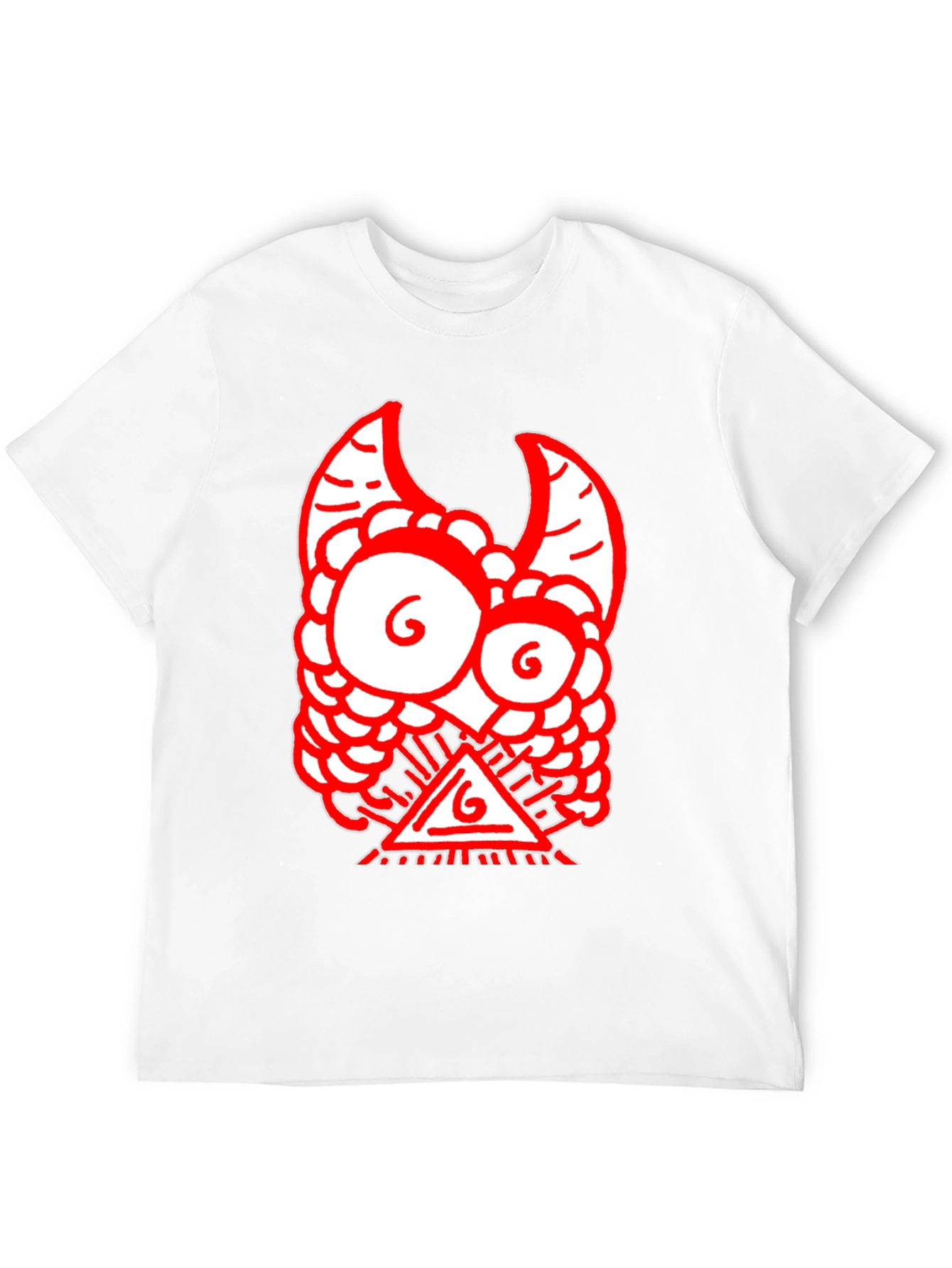 Red Monster Graphic Black T-Shirt
