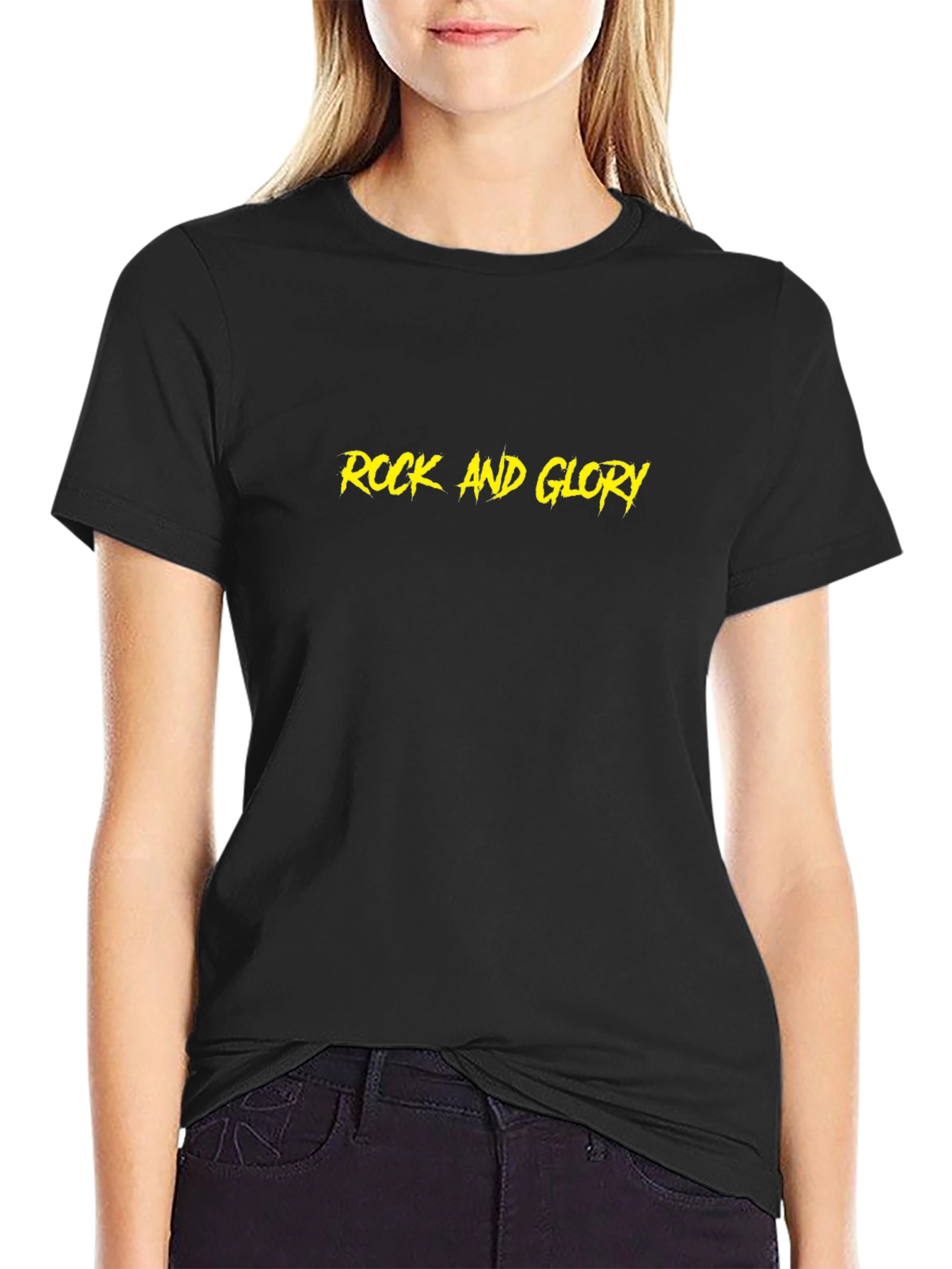 Rock and Glory Black Graphic Tee