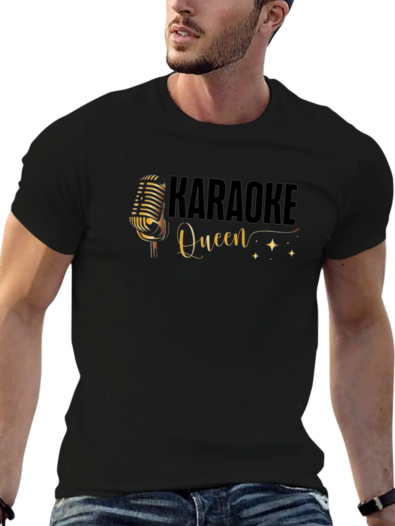 Karaoke Queen Black T-Shirt
