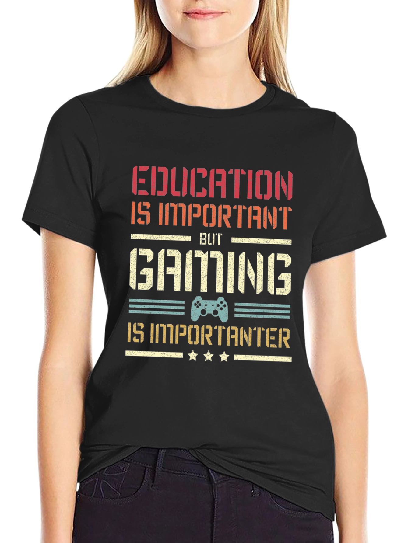 Gaming is Importanter T-Shirt - Gamer Gift