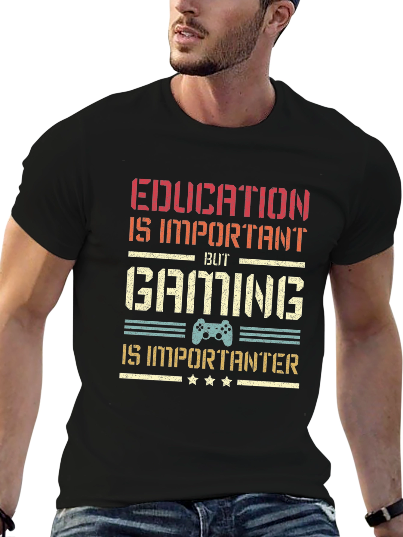 Gaming is Importanter T-Shirt - Gamer Gift