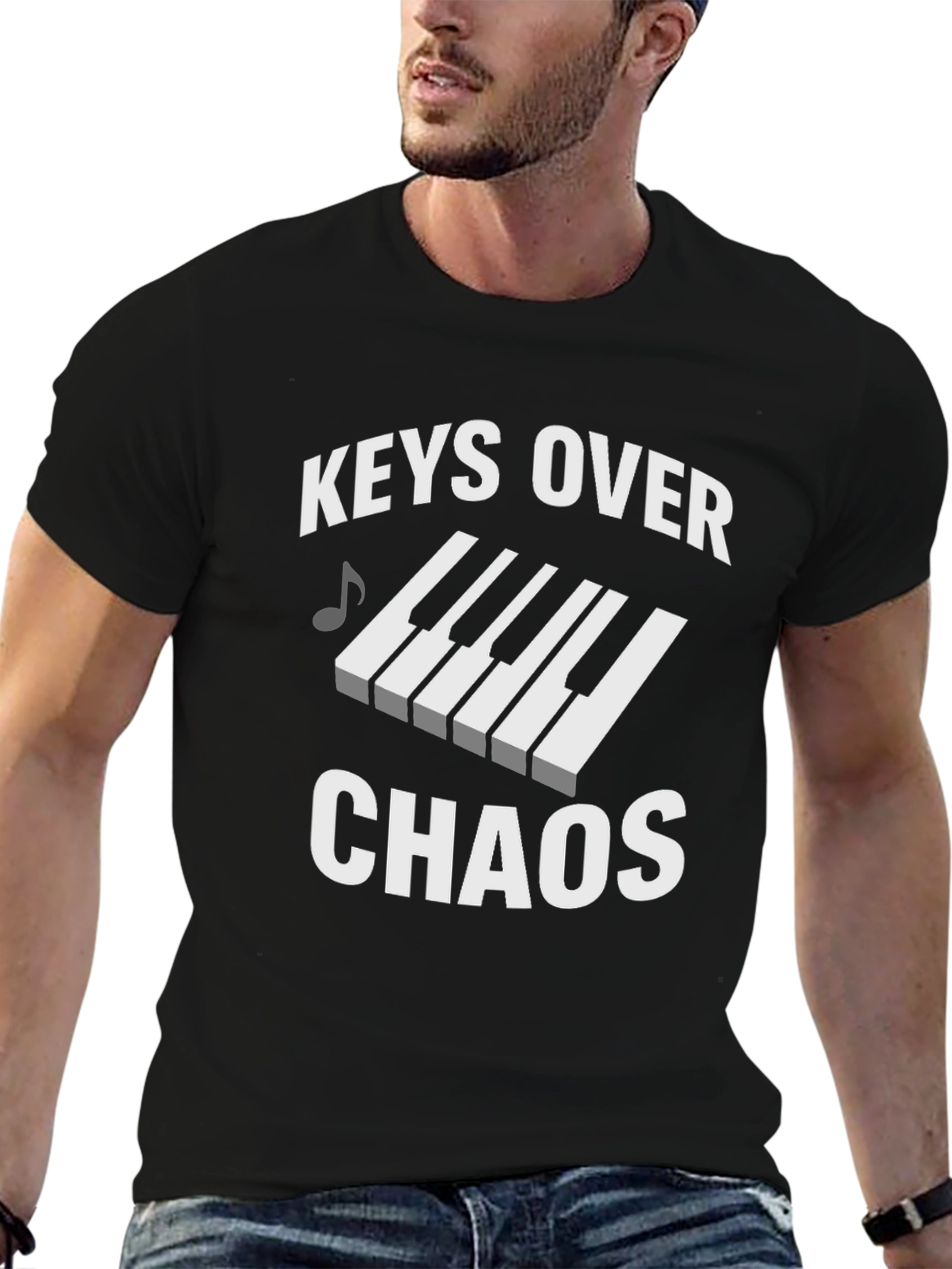 Keys Over Chaos Graphic T-Shirt
