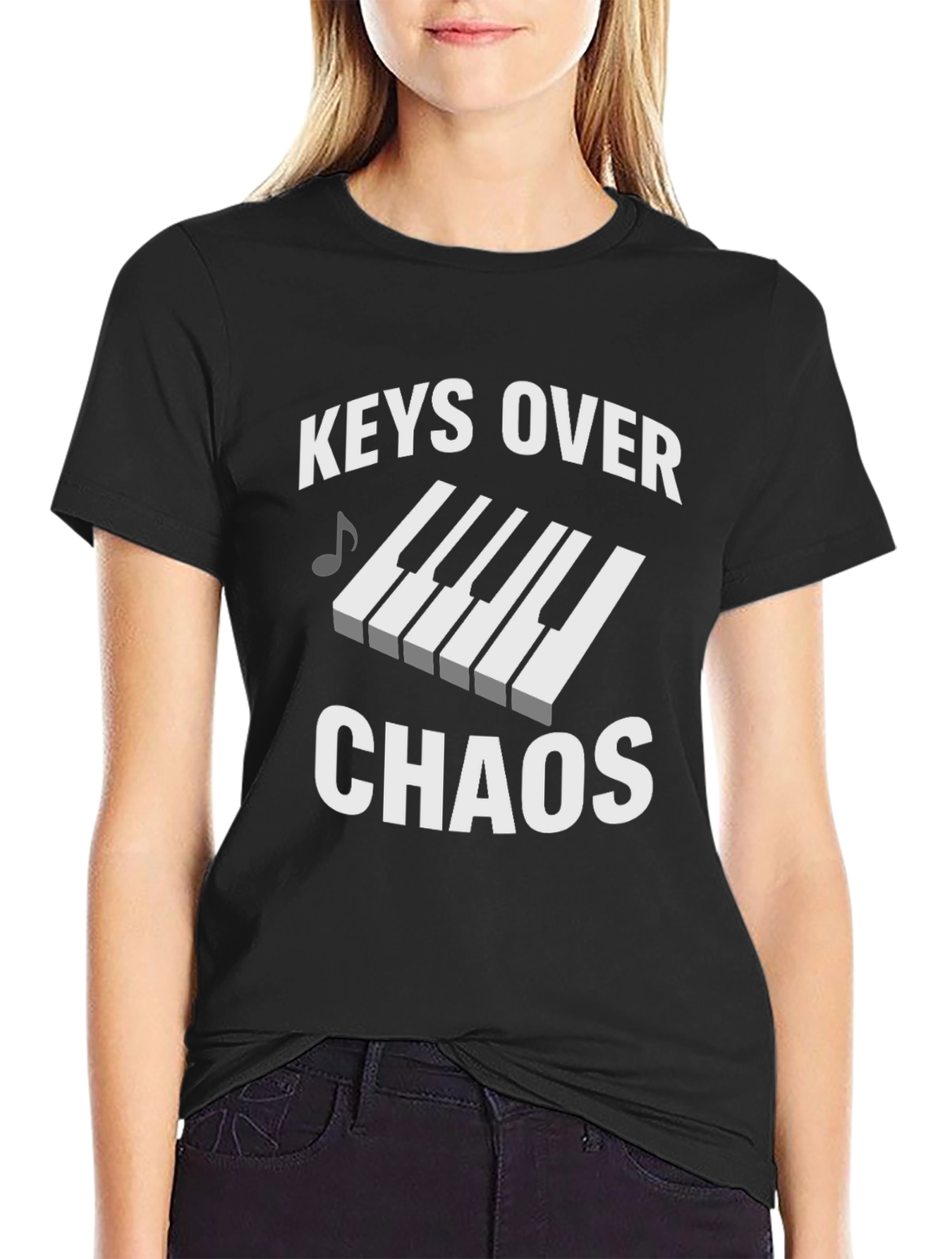 Keys Over Chaos Graphic T-Shirt