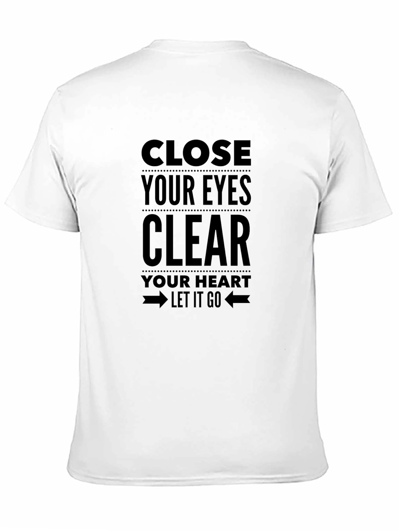 Close Your Eyes Mens Black Graphic T-Shirt