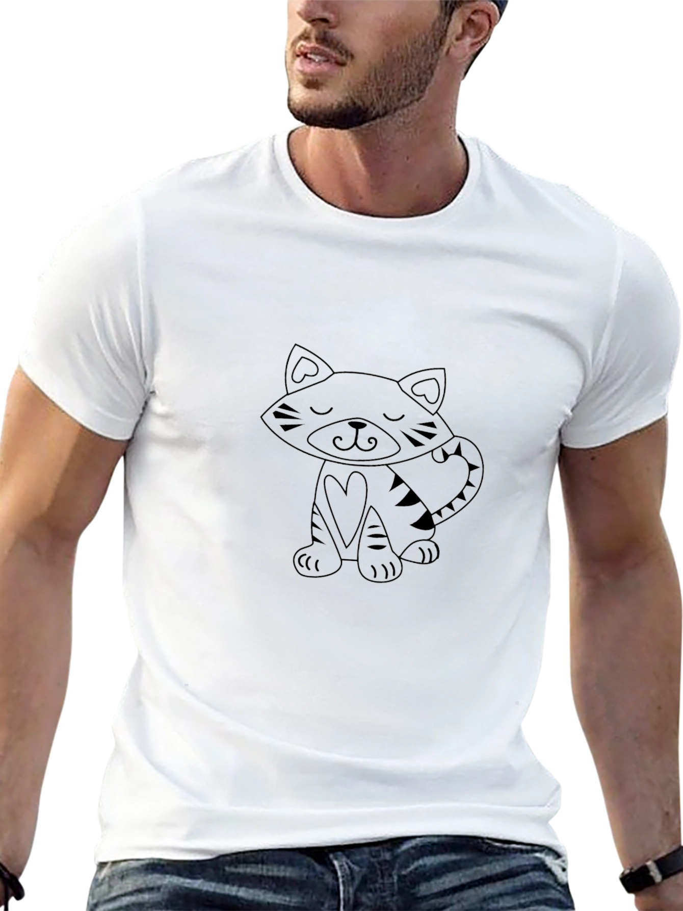Black Cat Graphic T-Shirt - Casual Comfort