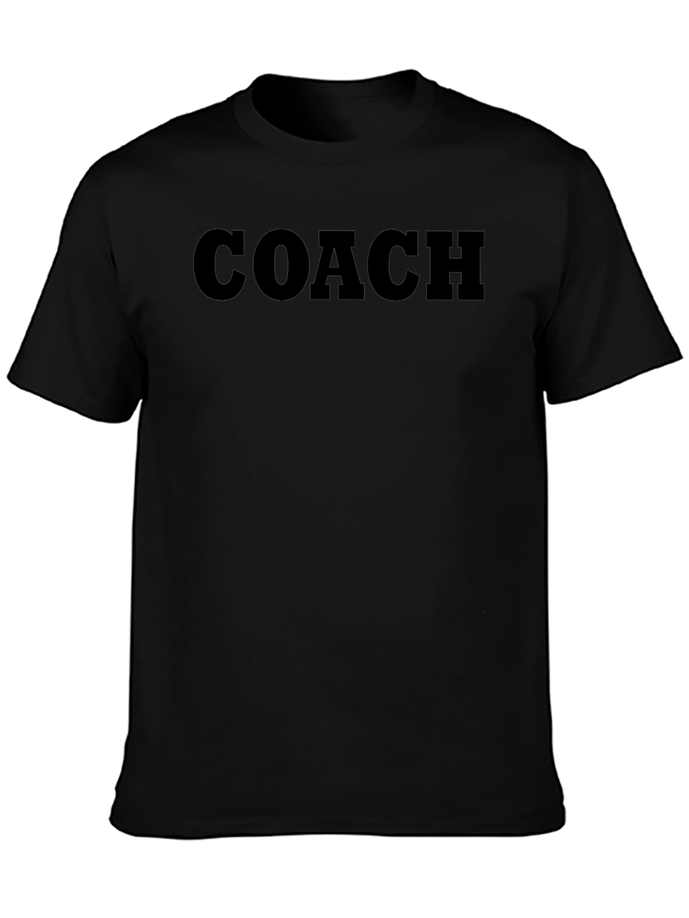 Mens Coach Crewneck Tee - Black