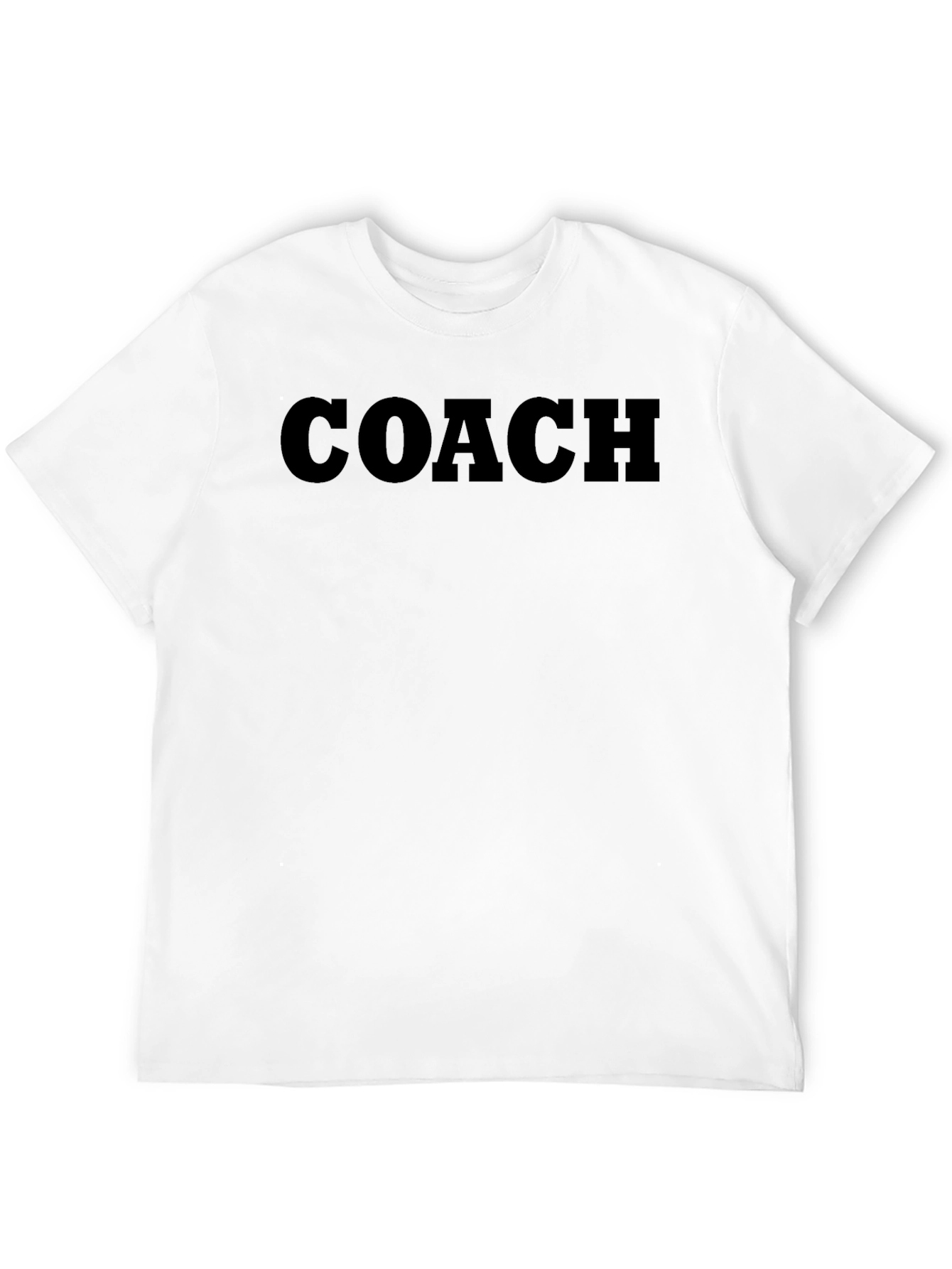Mens Coach Crewneck Tee - Black