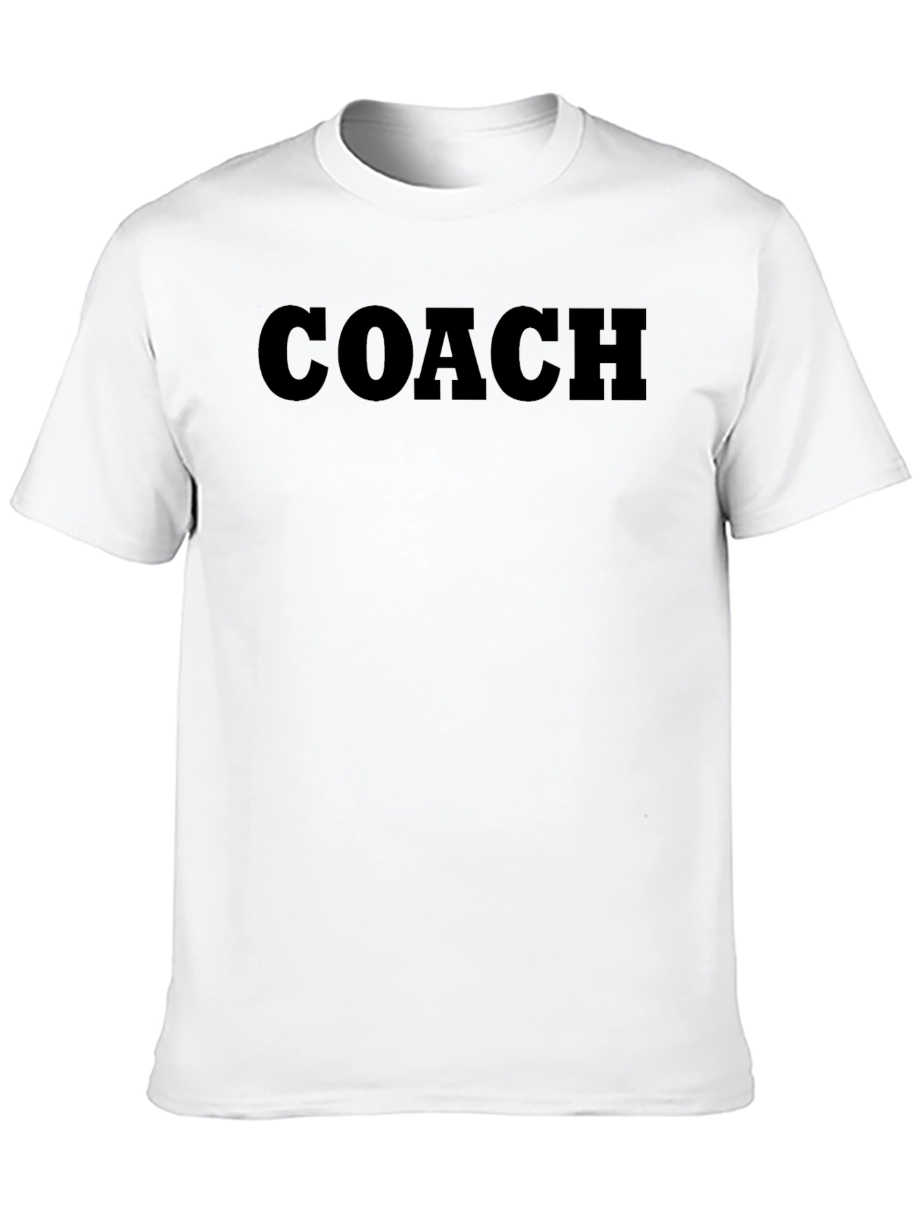 Mens Coach Crewneck Tee - Black