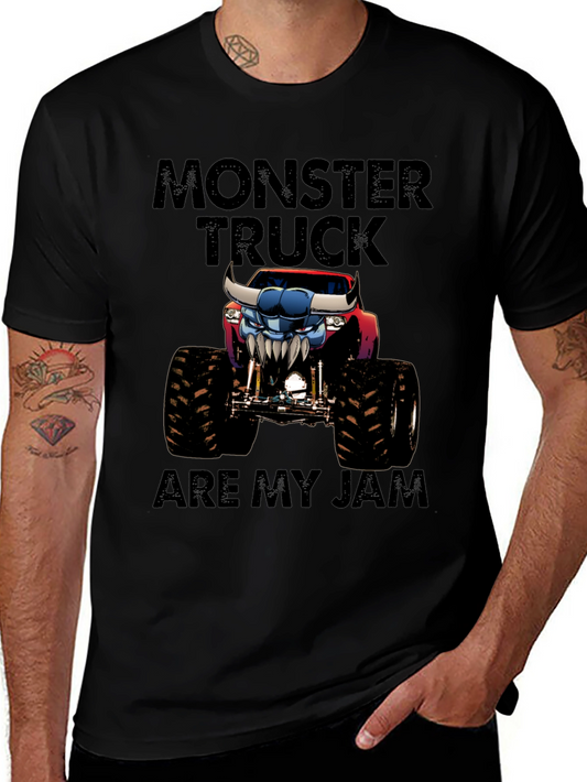 Monster Truck Are My Jam Graphic Tee