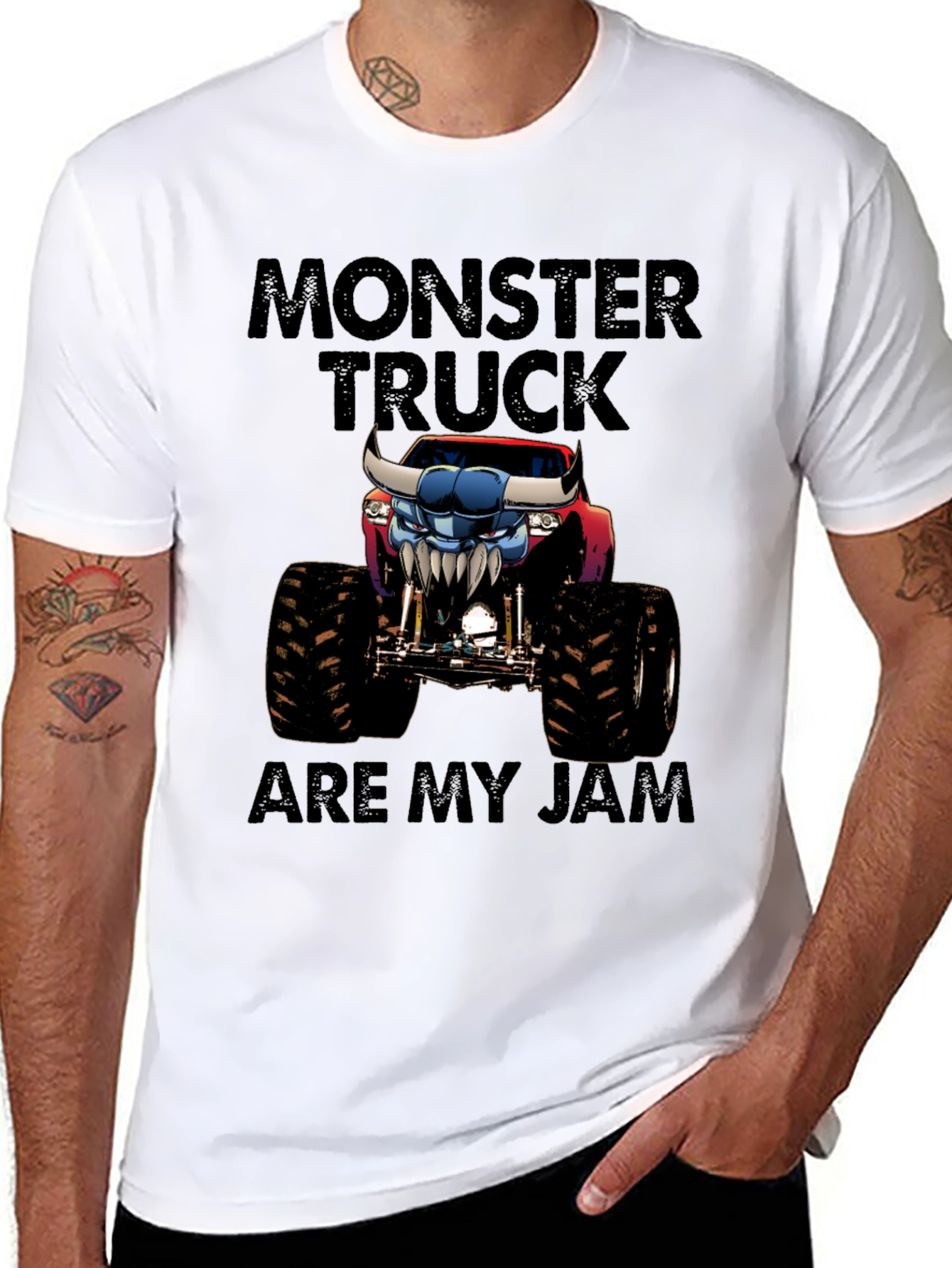 Monster Truck Are My Jam Graphic Tee