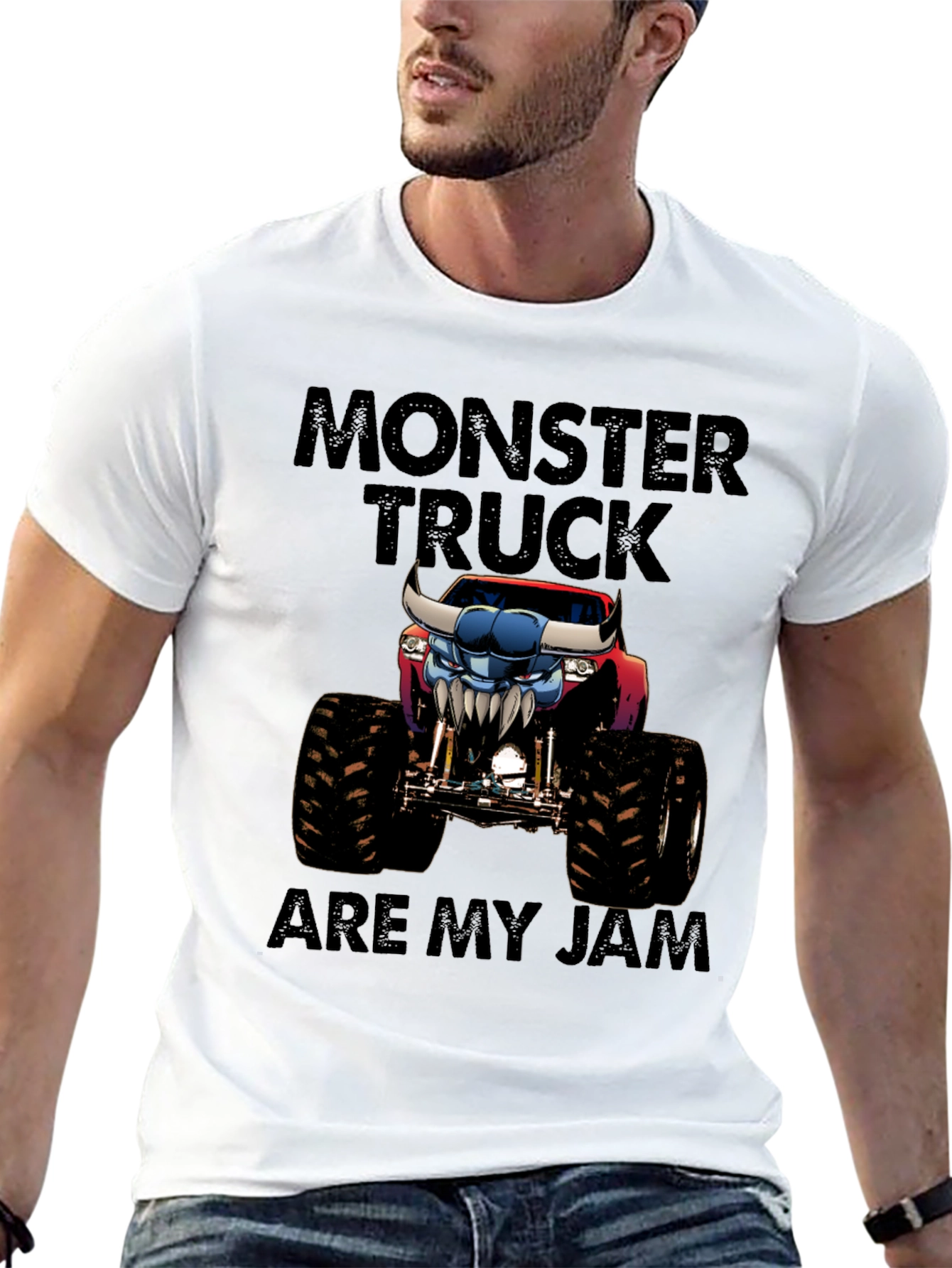 Monster Truck Are My Jam Graphic Tee