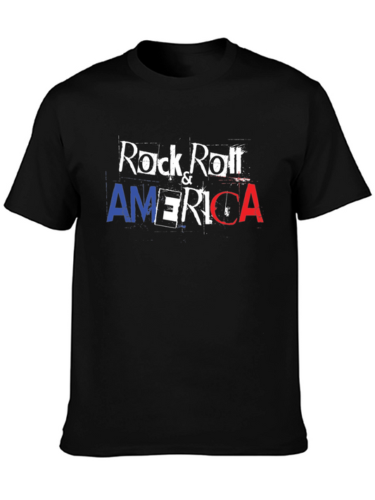 Rock & Roll America T-Shirt - Patriotic Graphic Tee