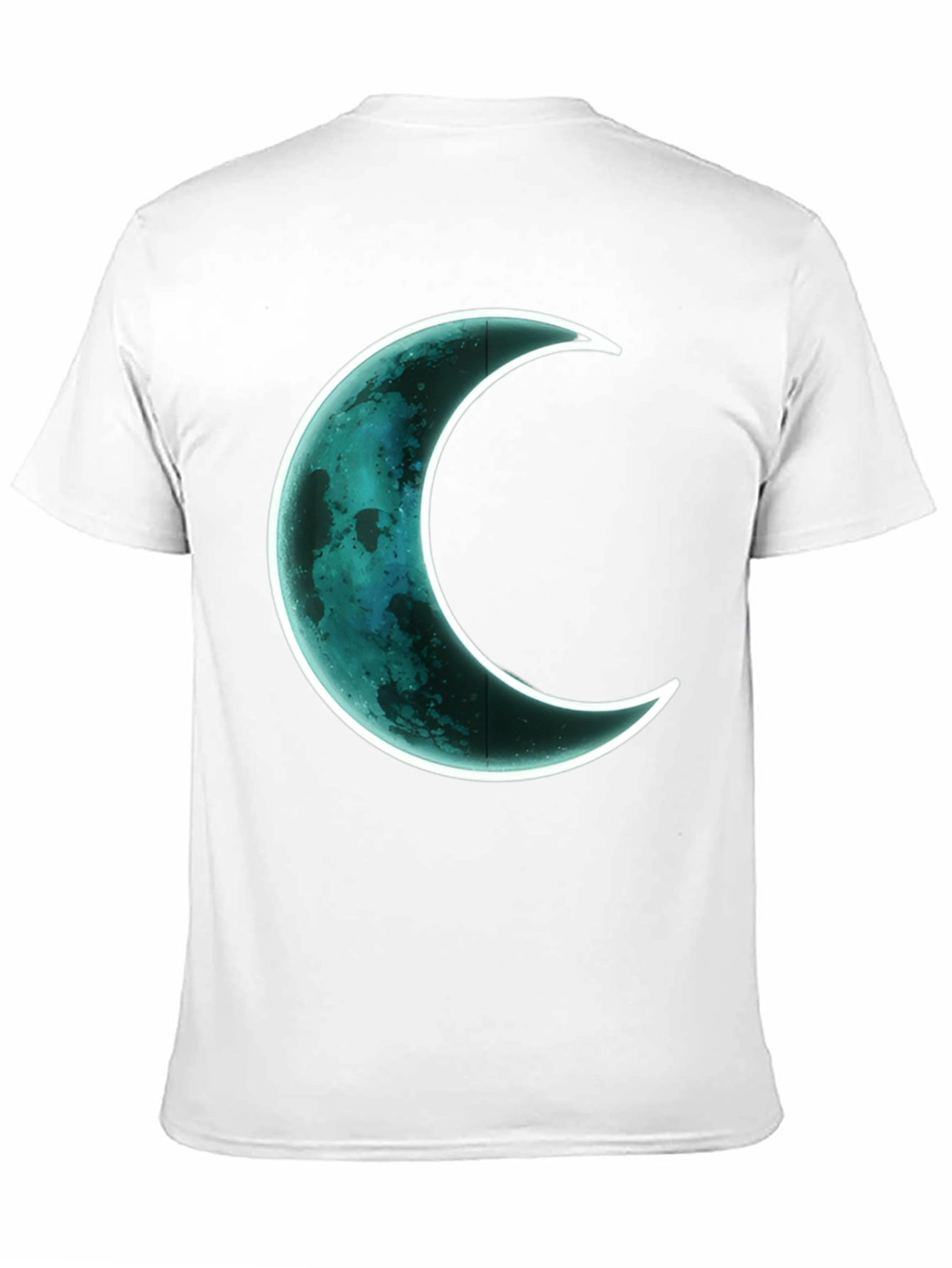 Crescent Moon Graphic T-Shirt - Black