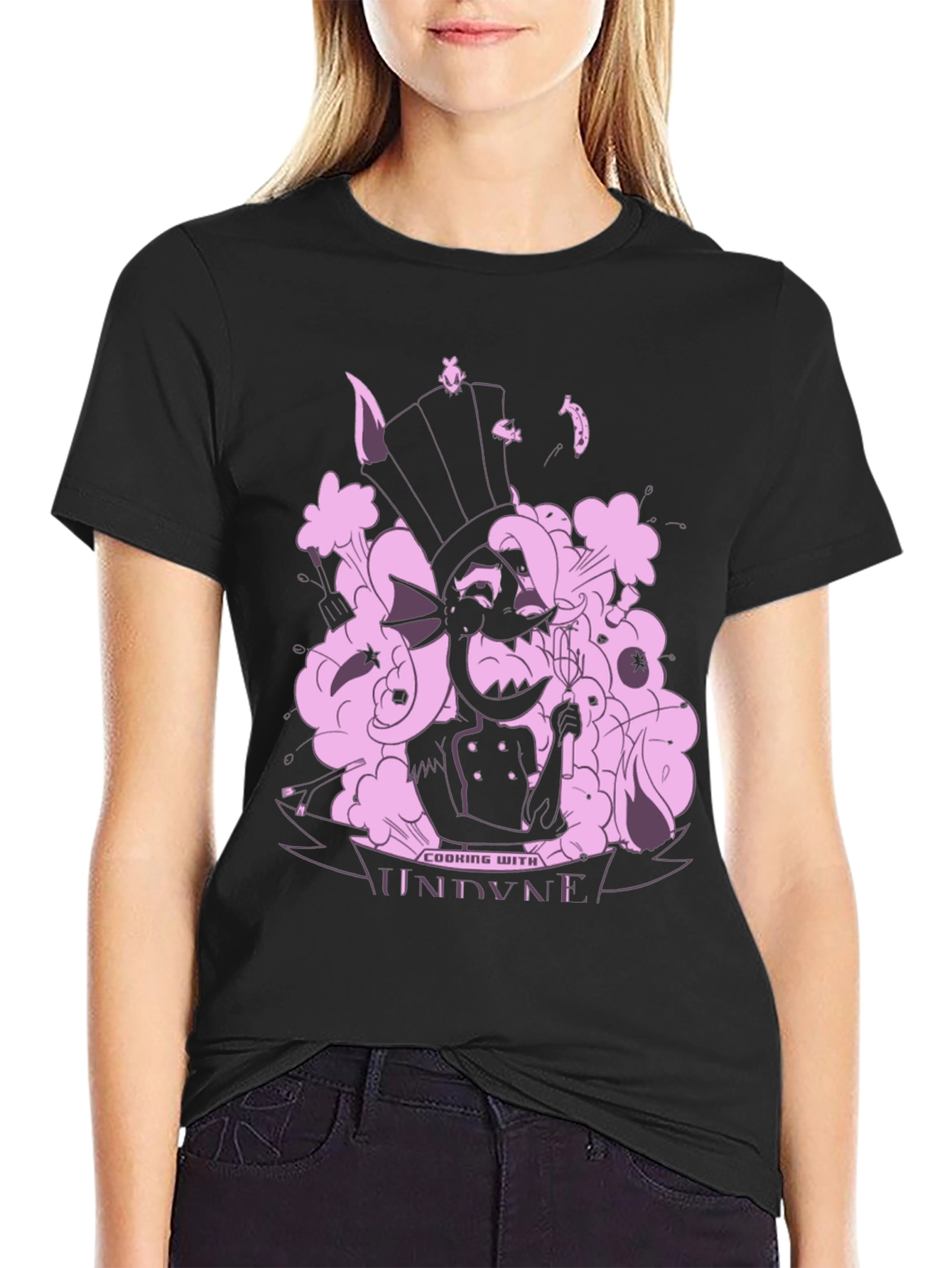 Undertale Undyne Cooking T-Shirt