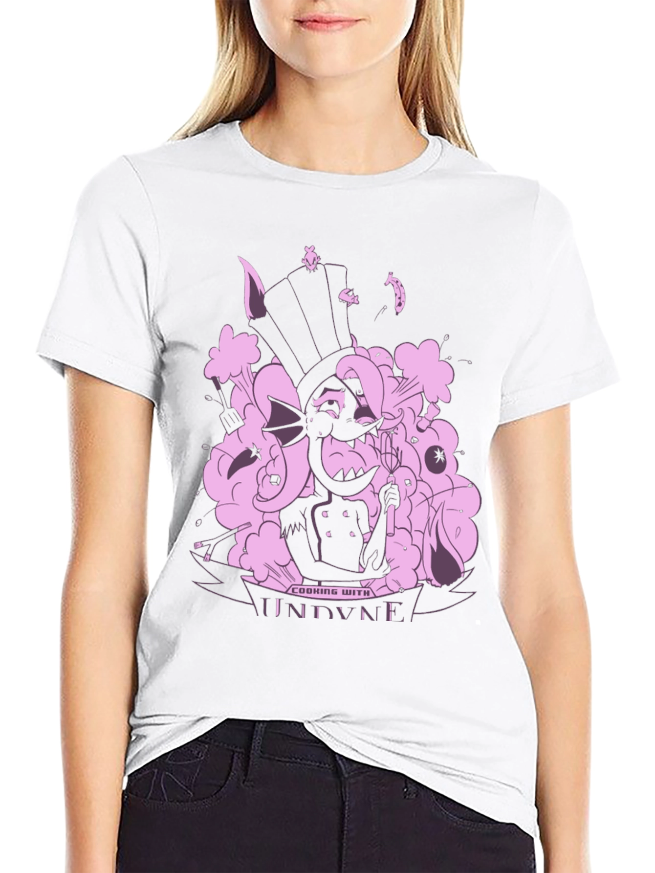 Undertale Undyne Cooking T-Shirt