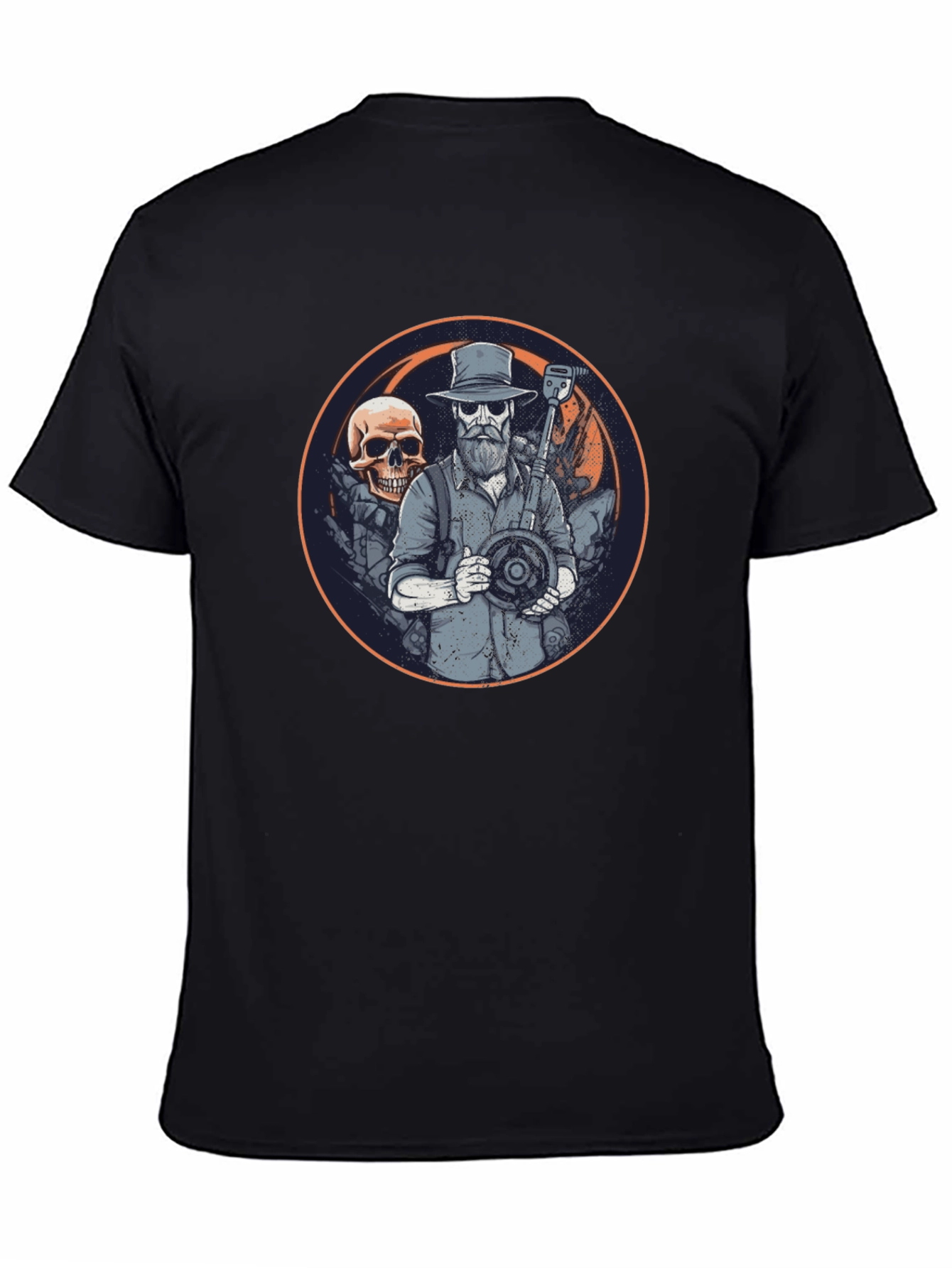 Metal Detecting Skull T-Shirt