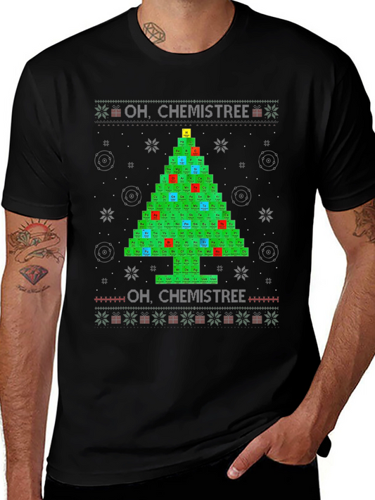 Oh Chemistree Periodic Table Christmas T-Shirt