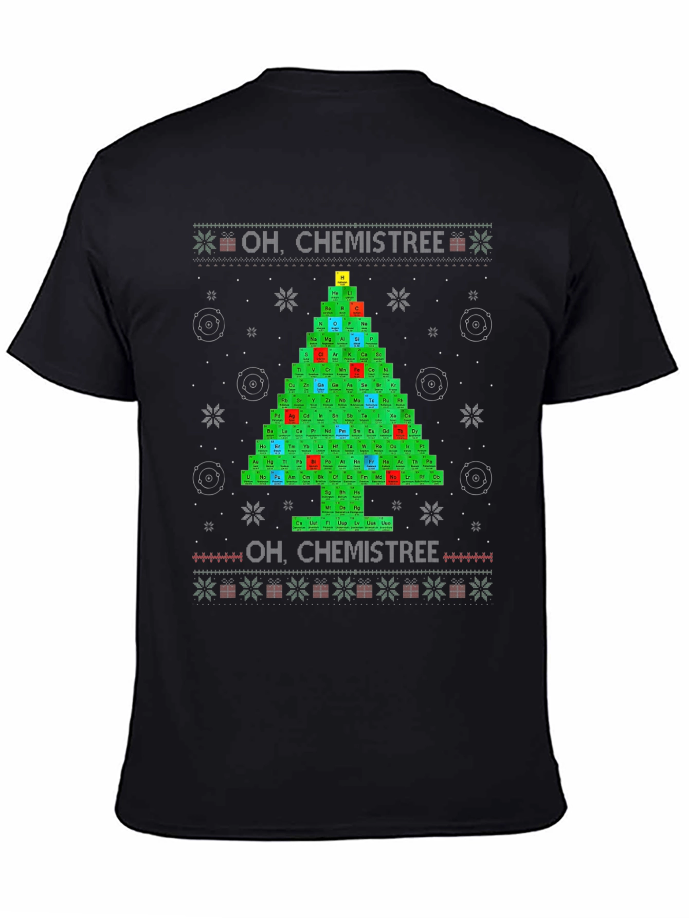 Oh Chemistree Periodic Table Christmas T-Shirt