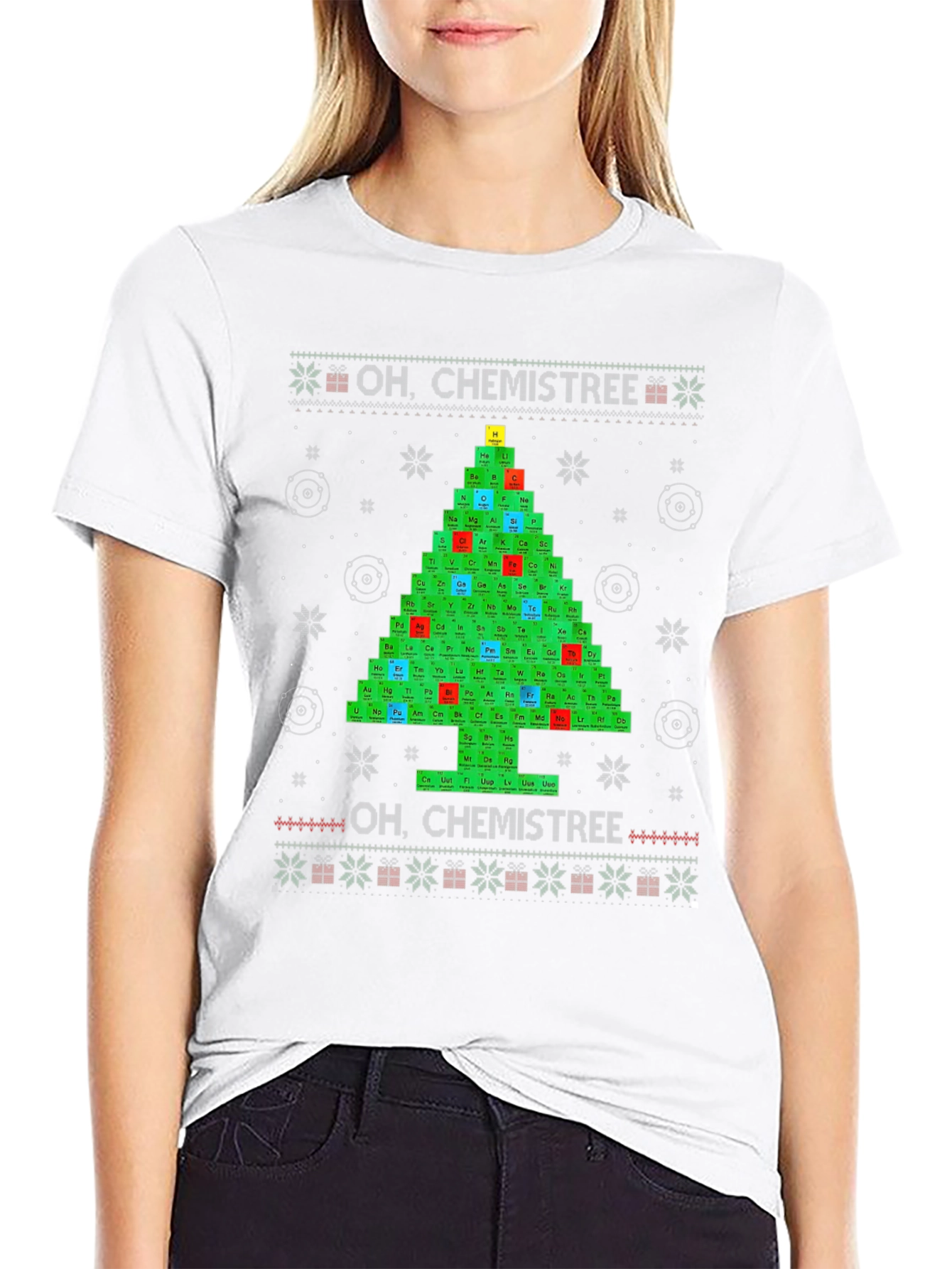 Oh Chemistree Periodic Table Christmas T-Shirt