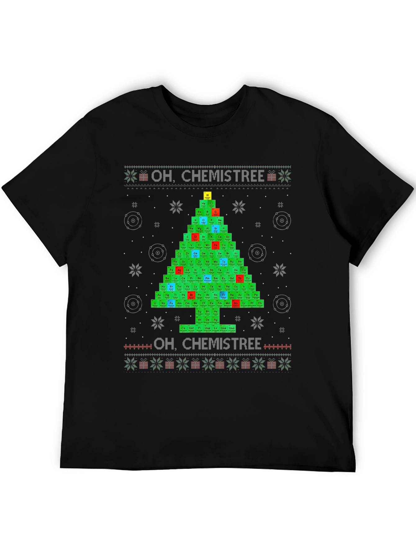 Oh Chemistree Periodic Table Christmas T-Shirt