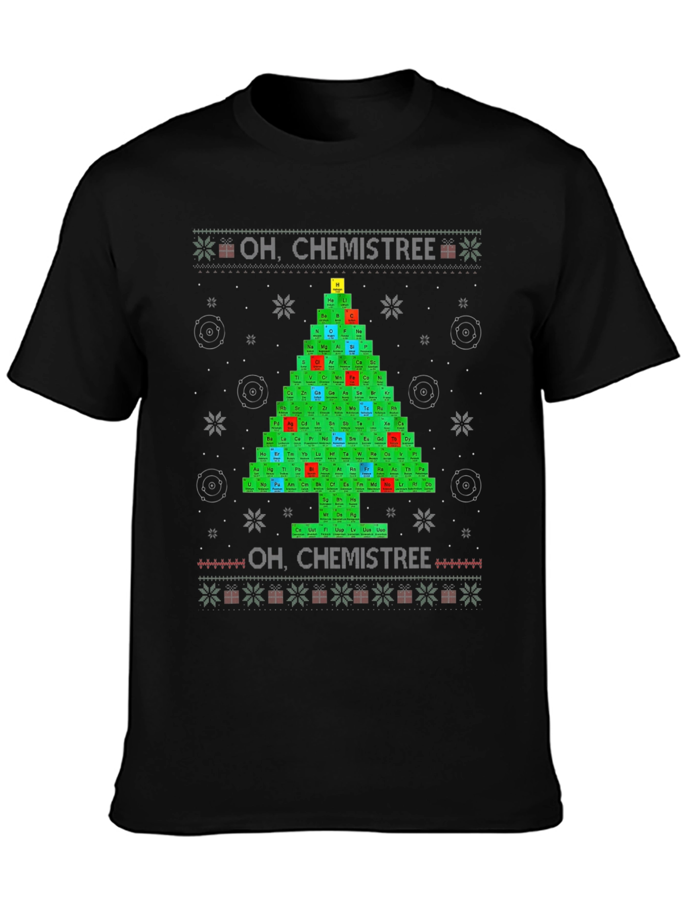 Oh Chemistree Periodic Table Christmas T-Shirt