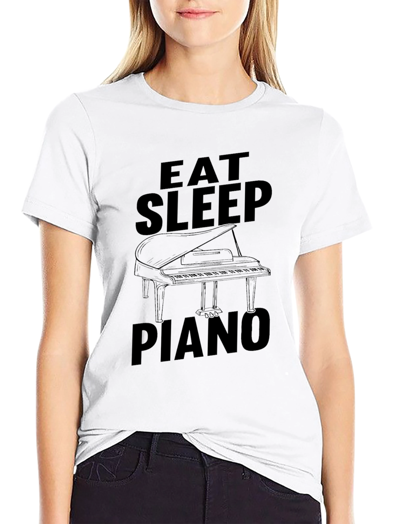 Eat Sleep Piano T-Shirt - Musicians Tee