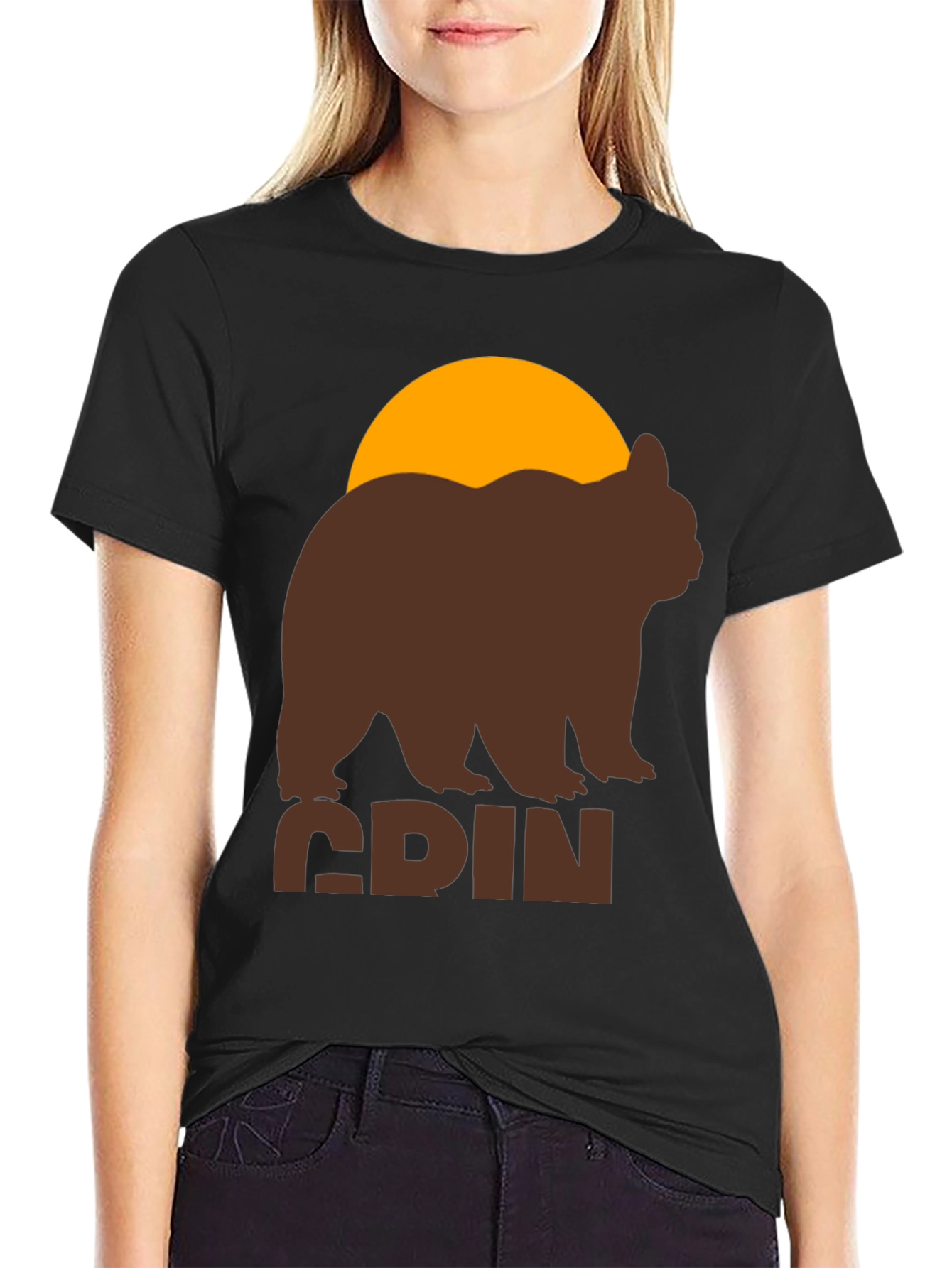 GRIZZLY BEAR Sunset T-Shirt - Unique Graphic Tee