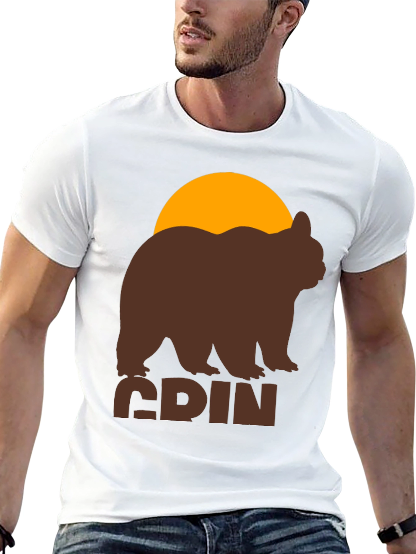 GRIZZLY BEAR Sunset T-Shirt - Unique Graphic Tee