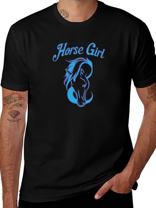 Horse Girl Graphic Tee - Stylish Unisex T-Shirt