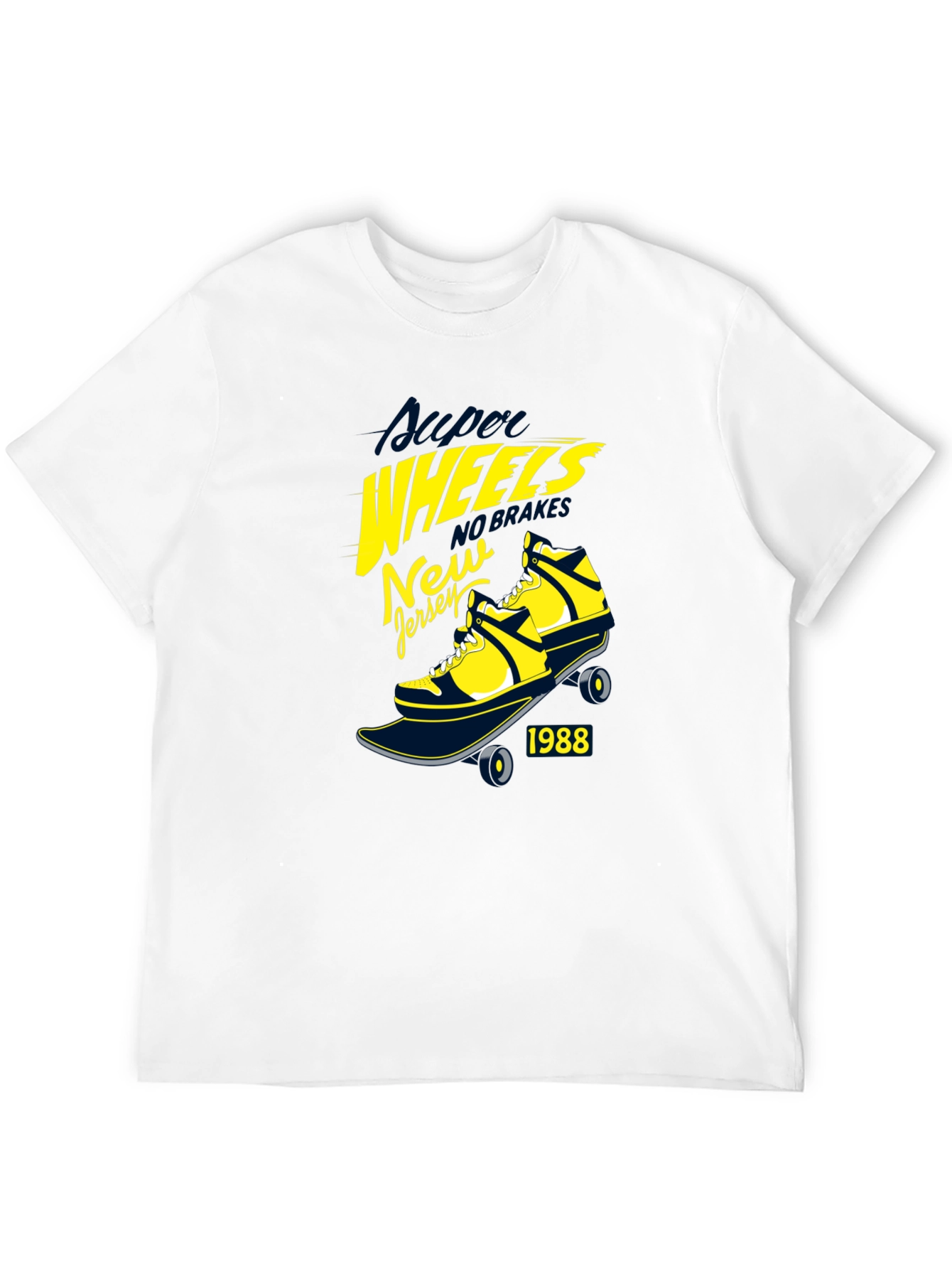 Super Wheels New Jersey 1988 Black T-Shirt